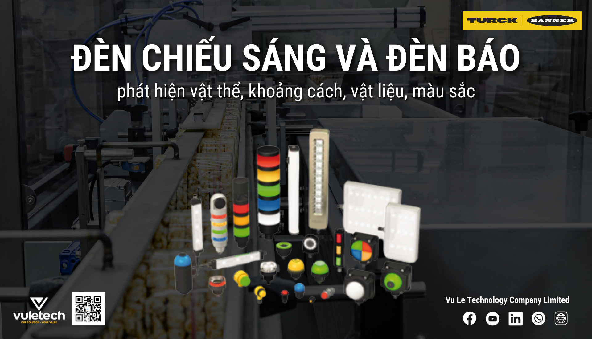 Đèn chiếu sáng và đèn báo Turck Banner
