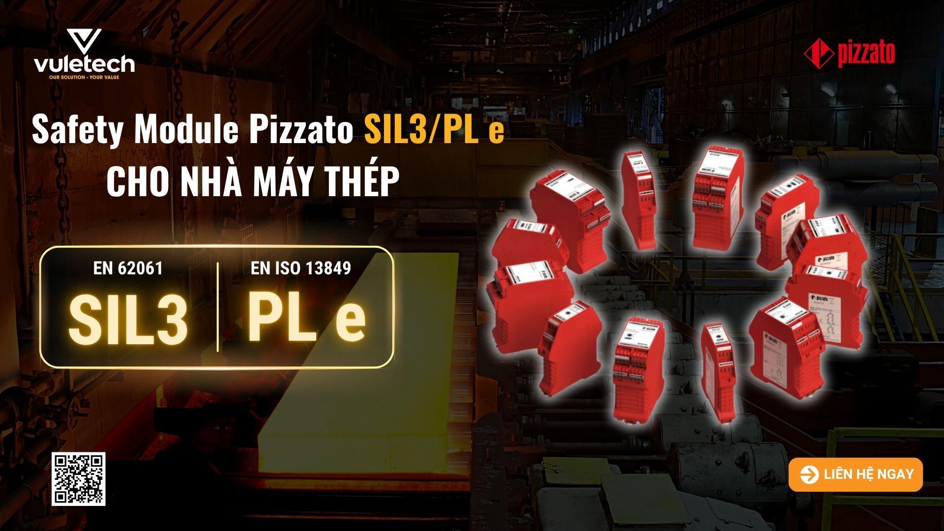 Safety Module Pizzato SIL3/PL e