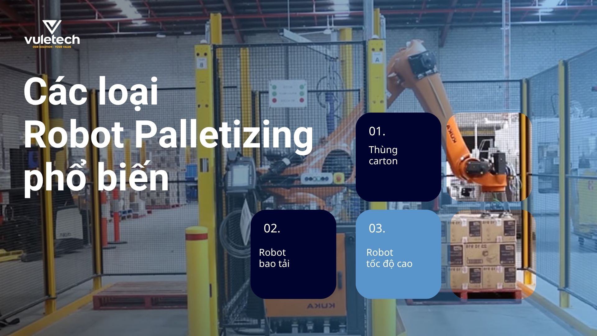 Các loại Robot Palletizing phổ biến Các loại Robot Palletizing phổ biến