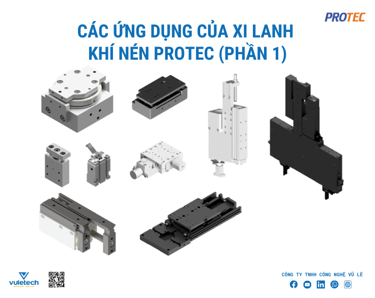 Các ứng dụng của xi lanh khí nén Protec (Phần 1)