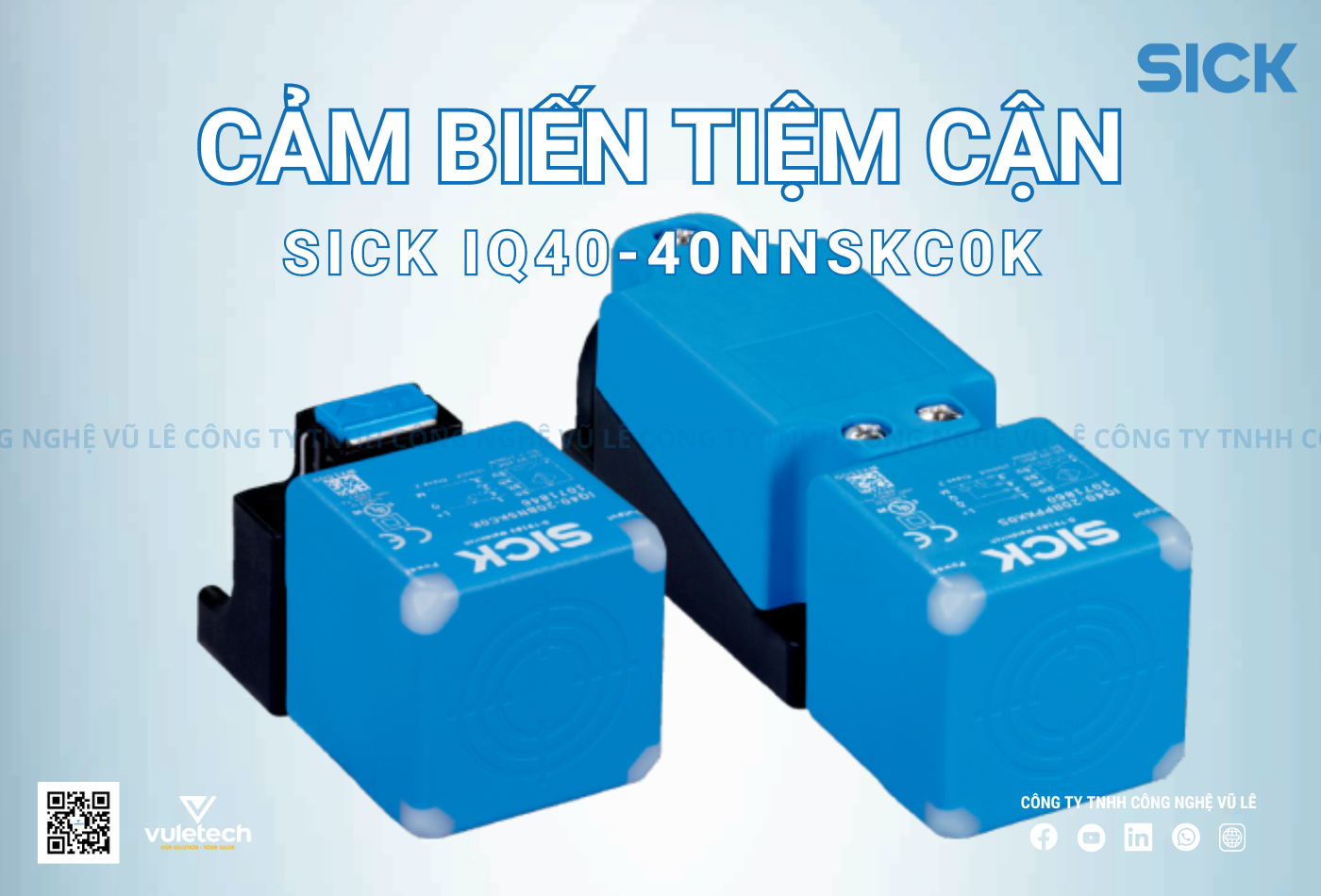 Cảm biến tiệm cận cảm ứng Sick IQ40-40NNSKC0K