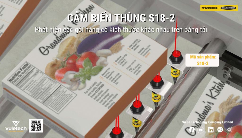 Cảm biến thùng S18-2