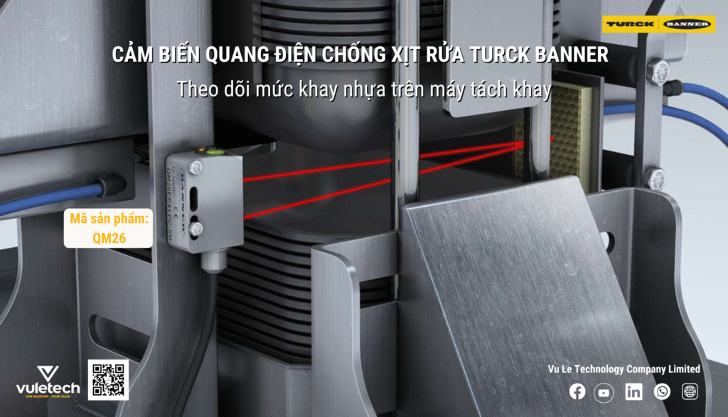 Cảm biến quang điện chống xịt rửa QM26