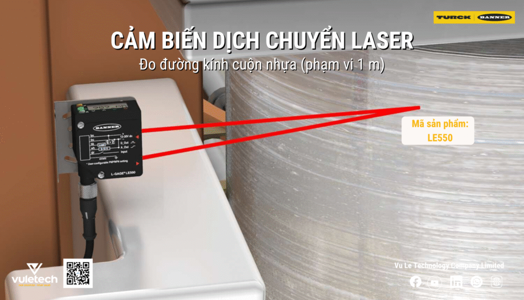 Cảm biến dịch chuyển laser LE550