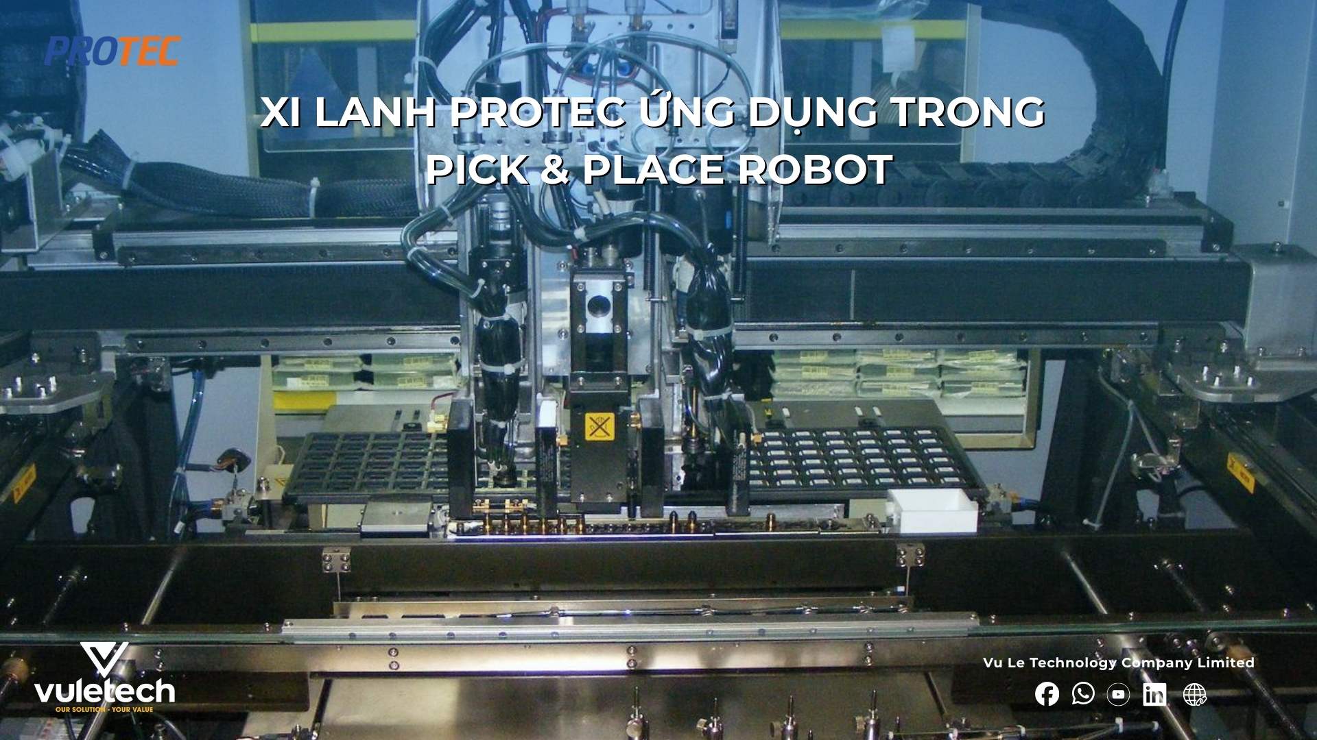 ứng dụng xi lanh hút và xoay trong pick & place robot