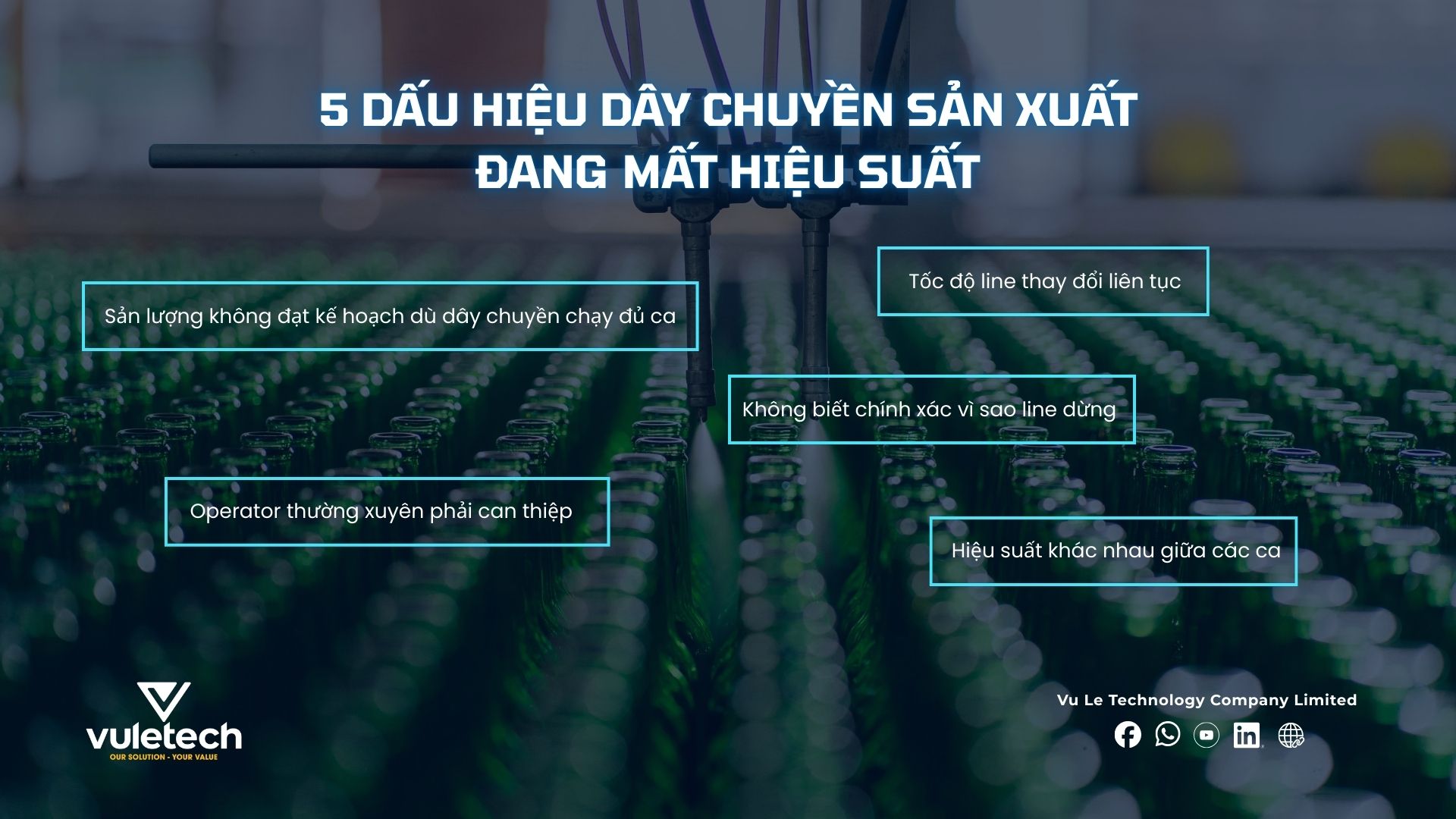  5 dấu hiệu dây chuyền sản xuất đang mất hiệu suất