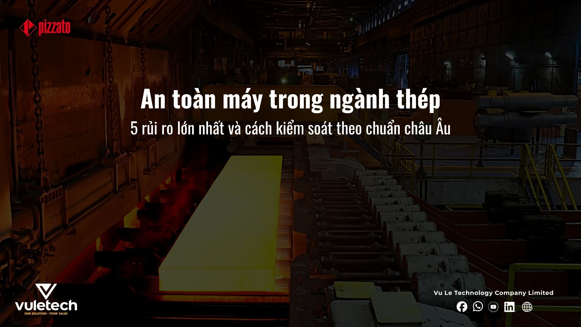 an toàn máy trong ngành thép