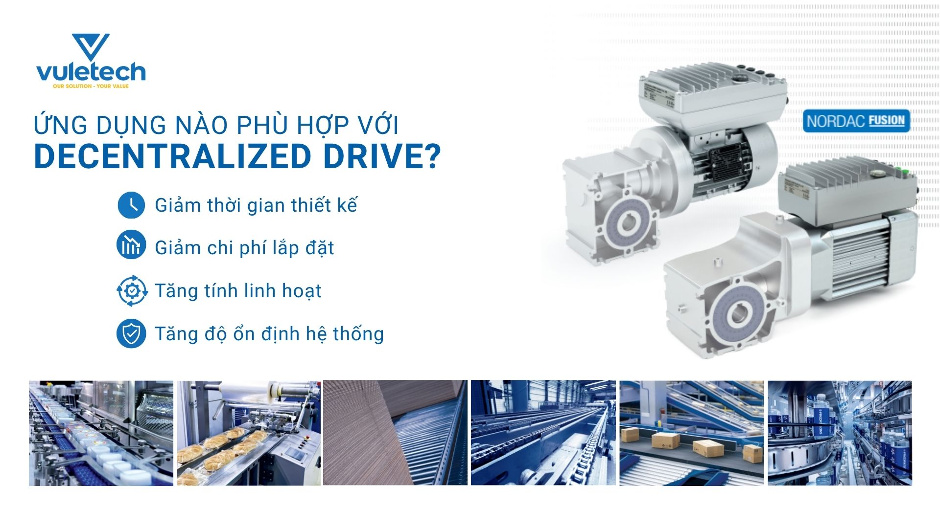 Ứng dụng nào phù hợp với hệ truyền động phân tán?