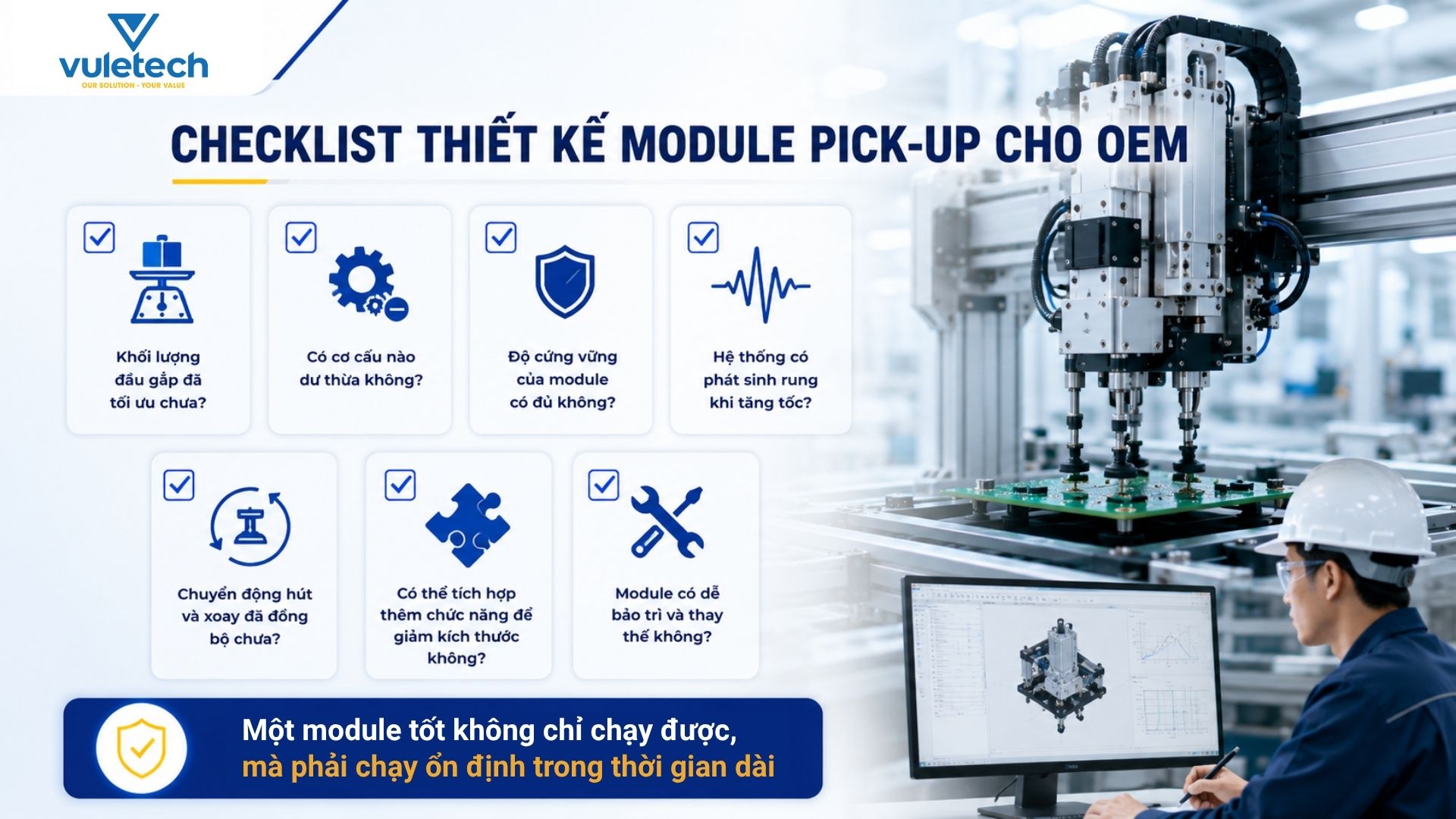 Checklist thiết kế module pick-up cho OEM