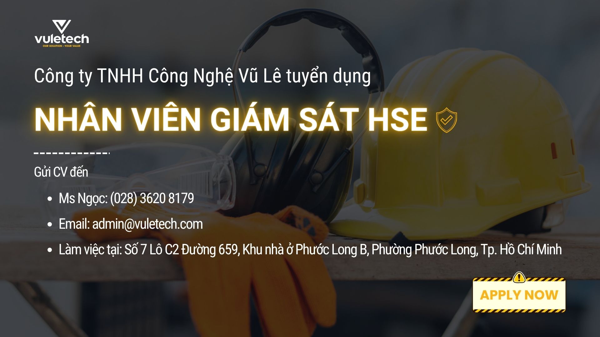 TUYỂN DỤNG NHÂN VIÊN GIÁM SÁT HSE
