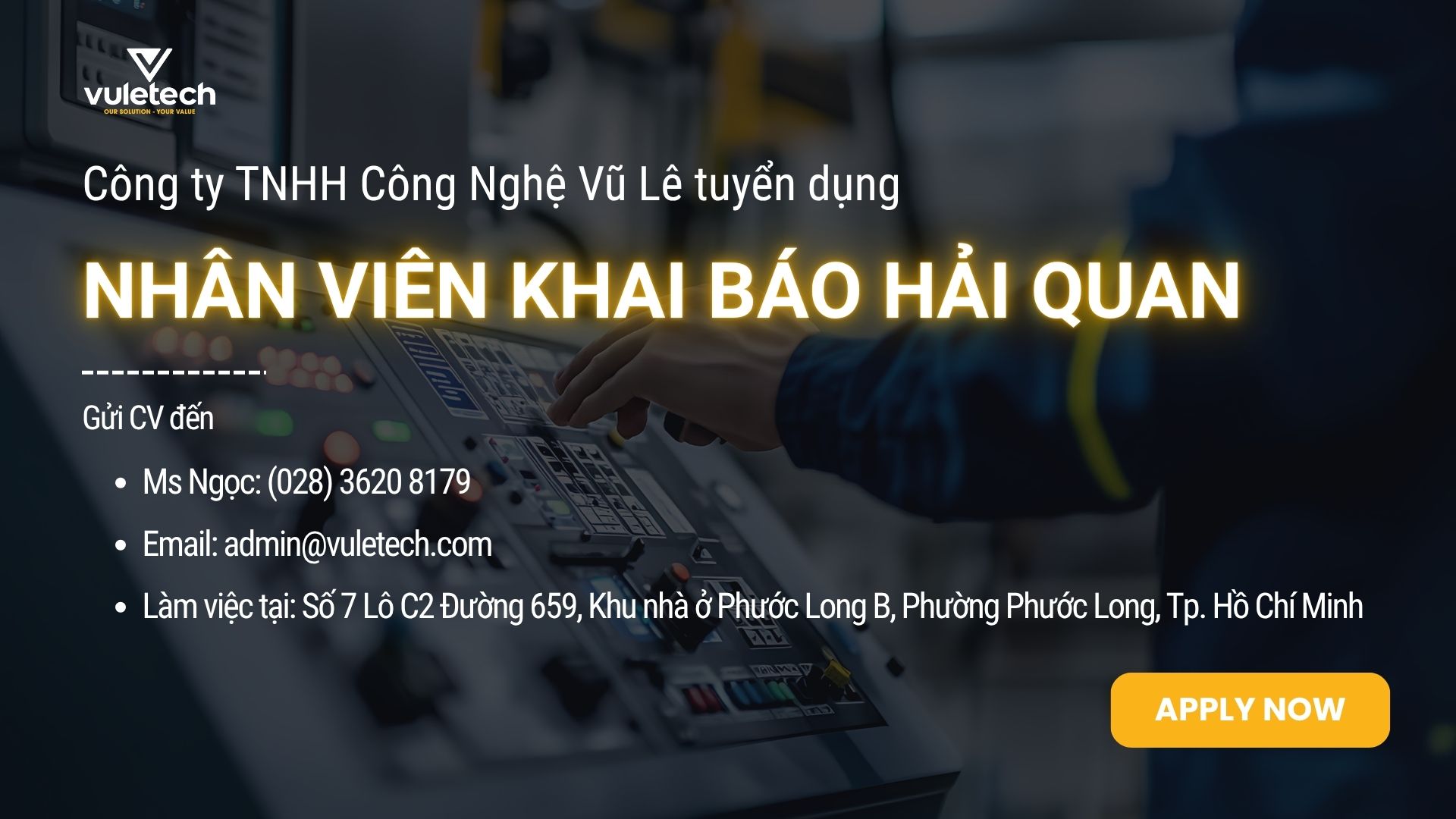 Tuyển dụng nhân viên khai báo hải quan