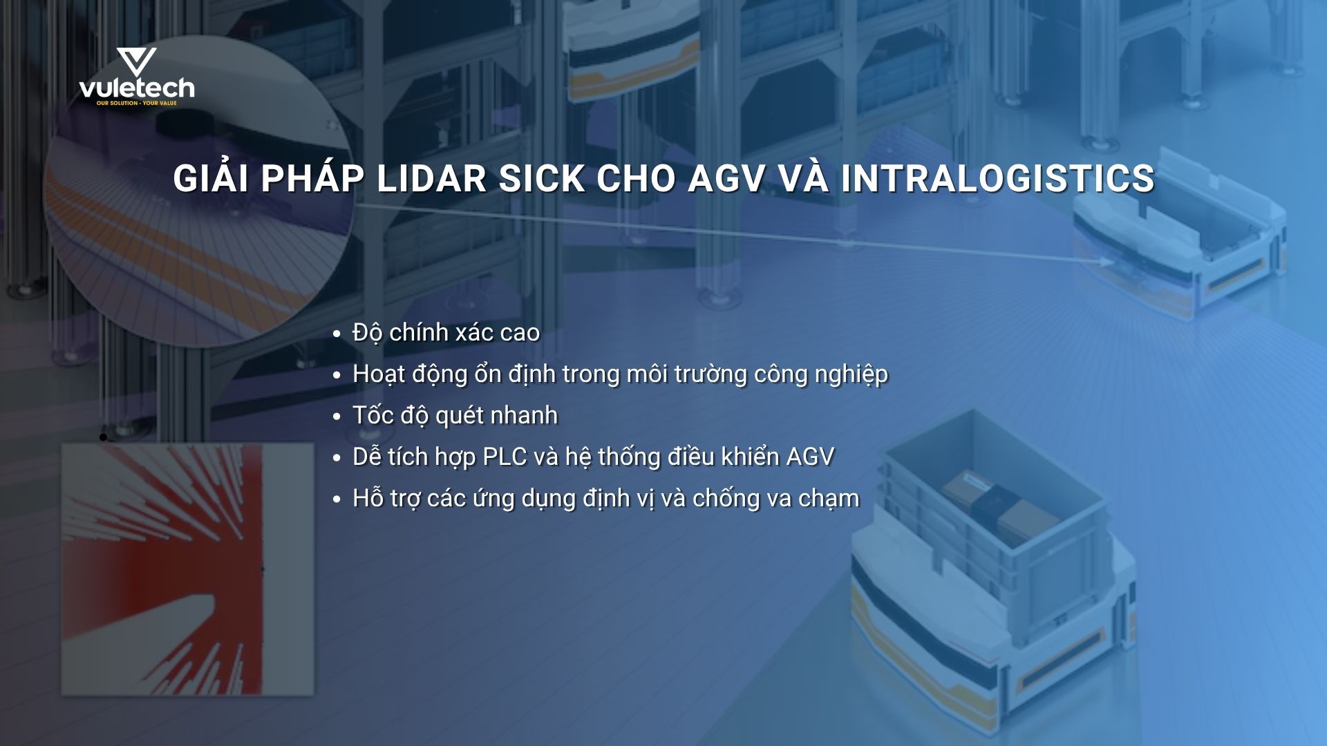 Giải pháp LiDAR SICK cho AGV và intralogistics